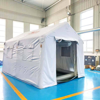 Grandes tentes gonflables d'urgence portables et imperméables pour l'extérieur, à montage rapide et tentes de commandement anti-incendie épaisses