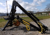 Pour grue forestière lourde |   Chargeurs forestiers hydrauliques, tracteurs, remorques à bois |   Machine de levage de bois rotative à 360 degrés, 3 tonnes