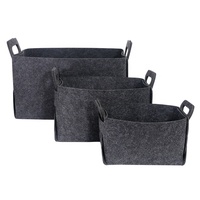 Panier de rangement pliable en feutre multifonctionnel et écologique pour couteaux, avec poignées, fabrication chinoise, tolérance de précision – Vente chaude