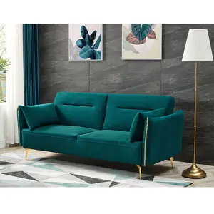 للتحويل صالة فوتون أريكة سرير قابل للتعديل عودة ، قوي إطار خشبي ، المخملية ، معنقدة تصميم