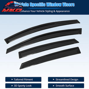 Service personnalisé, convient aux Ford Focus de 12 à 18, visières de fenêtre en acrylique, lot de 4 pièces, fumées, durables, déflecteurs de soleil et de pluie, accessoire extérieur - Product Image 2