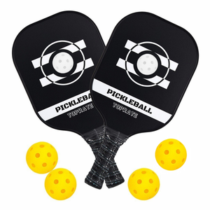 Toprate 12K T700 pagaie de pickleball en fibre de carbone contrô<span class=keywords><strong>le</strong></span> de la rotation Surface de grain profond 16mm aluminium nid d'abeille puissance impression UV - Product Image 4