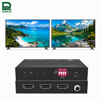 DQINFOS H DMI V2.0 1x2 Bölücü 18Gbps 4K 60Hz 3D 1080P 2 Portlu H DMI Bölücü, Konferans Salonu Ekran Monitörü için