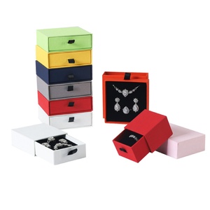 Caja de Joyería de Lujo Personalizada Tipo Cajón con Bolsa, Color Pantone, Cajón Extraíble Deslizante, Caja de Joyería - Product Image 1