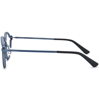 Borregls - Montura de Gafas de Titanio Puro para Hombre, Diseño Nuevo, Retro, Vintage, Redondas, Ópticas, Ligeras, para Mujer, 185696