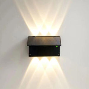 Faretto Solare da <span class=keywords><strong>Esterno</strong></span> IP65 Impermeabile, 6 LED Regolabili Su/Giù, Batteria 2000mAh, Oltre 10 Ore di Autonomia <span class=keywords><strong>per</strong></span> Giardino e <span class=keywords><strong>Casa</strong></span> - Product Image 3