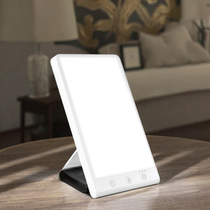 Lámpara de simulación de luz solar LED para trastorno afectivo estacional 2017/745 MDR EU Sensor táctil cuerpo de plástico para uso en dormitorio - Product Image 1