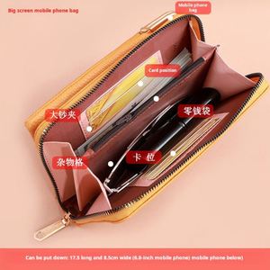 Elegante Bolsa de Celular para Mujer, Estilo Coreano, Bordada, Bandolera, con Múltiples Funciones para Teléfonos y Artículos Esenciales - Product Image 2