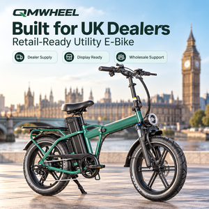 จักรยานไฟฟ้า QMWHEEL F30 Pro UK Stock E Bike จักรยานเสือภูเขาไฟฟ้าขนาด 20 นิ้ว พับได้ 250W 48V 45Ah ระยะทางไกล ขายส่ง - Product Image 1
