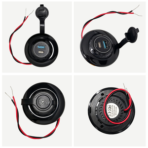 Cargador USB para Auto, <span class=keywords><strong>Precio</strong></span> de Fábrica al por Mayor, 24V DC 12V 24V, Puertos USB Dobles, Toma de Corriente para Auto con Puertos QC PD3.0 - Product Image 2