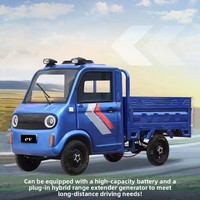 Camion de fret électrique domestique chinois fourni par l'usine, véhicule électrique à quatre roues, moteur 60V 1000W, autonomie <100km, personnalisable