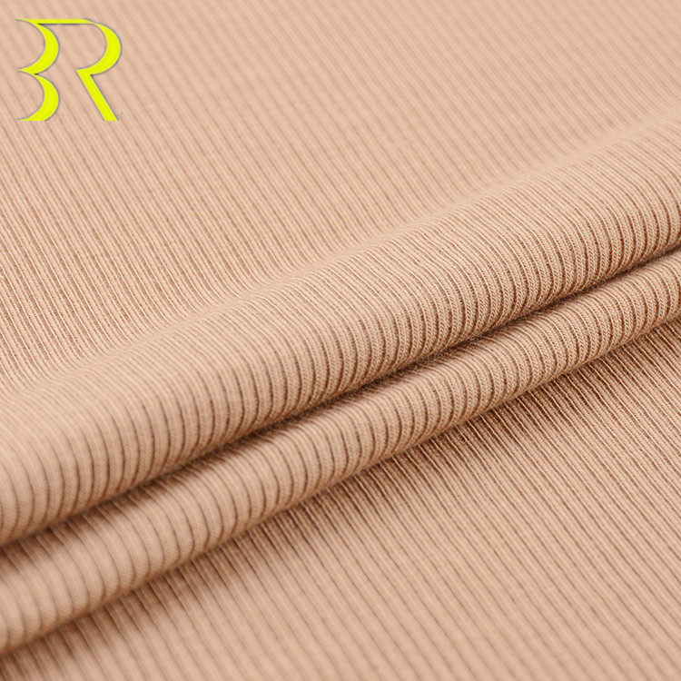 Дышащая антибактериальная супермягкая ребристая детская Бамбуковая ткань 2X2, ребристая ткань для свитера, одежды, воротника