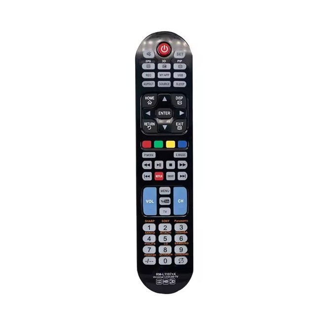RM-L1107+X Universal Manual/Electric Plastic LCD LED IR TV Remote Control with Temperature Control for Household Use