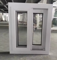 Einfaches haus upvc fenster wasserdichte wärme isolierung reflektierende pvc fenster schiebefenster