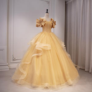 Abito da <span class=keywords><strong>sposa</strong></span> europeo americano 2025 transfrontaliero abito da <span class=keywords><strong>sposa</strong></span> per spose taglie forti per la Performance dei sogni di Amazon abito gonfio colorato - Product Image 2