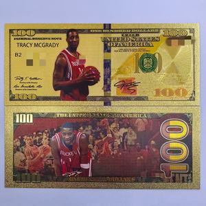 Aangepaste basketbalspeler waterdichte plastic sportkaart ticket verguld bankbiljet verzamelobjecten cadeaus voor fans - Product Image 4