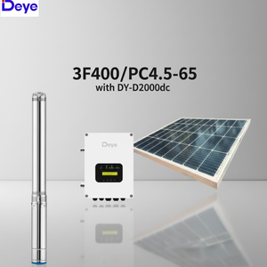 ปั๊มน้ำพลังงานแสงอาทิตย์แบบจุ่มใต้น้ำ Deye 0.6 แรงม้า ขนาด 3 นิ้ว รุ่น 3F400/PC4.5-65D สำหรับบ่อน้ำลึก พร้อมตัวควบคุม 2000DC สำหรับการชลประทานทางการเกษตร รุ่น 3F400/PC4.5 - Product Image 2