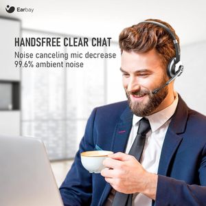 Hot bán cuộc gọi trung tâm Điện thoại tai nghe Tai nghe không dây với Microphone cho điện thoại di động, máy tính, điện thoại cố định - Product Image 2