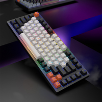 Clavier mécanique filaire OEM d'usine avec rétroéclairage LED, interrupteurs bleus, clavier mécanique USB pour ordinateur, pour le bureau et les jeux