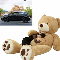 Nouveau design ours en peluche géant taille humaine violet jouet en peluche kaki ours en peluche énorme ours en peluche oreiller en peluche jouet
