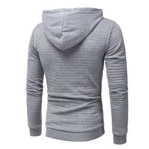 260 Grams Men's Casual Pullover Solid Jacquard Digital Printed Hoodie with Silicone Design for Winter - Product Image 1