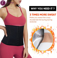 Ganchos de 4 filas para mujer, recortador de cintura para sudor, moldeador transpirable, ejercicio, entrenamiento, Sauna para entrenador de pérdida de peso
