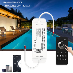 C301W IP68防水WIFI 4区网状遥控图雅智能游泳池装饰调光同步发光二极管控制器 - Product Image 1