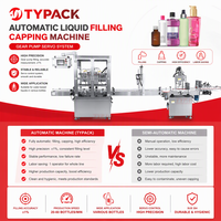 Machine de remplissage automatique TYPACK 10ml~2L à 8 buses de remplissage pour bouteilles de type Quart et bouteilles de type F, pour produits à viscosité d'eau