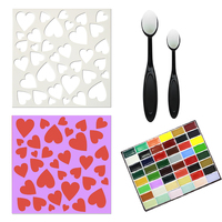 Matériaux PET recyclés Pochoirs en plastique pour enfants Outils de dessin Outils de scrapbooking Pochoirs en plastique pour bricolage Peinture Artisanat