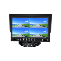 Moniteur IPS 7 pouces CCTV 4CH MDVR 1080P NTSC/PAL pour camion et bus, suivi en temps réel, double carte, étanche, garantie 1 an