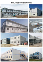 Maison modulaire préfabriquée en conteneur plat pour l'école, la salle de classe, l'entrepôt, le bureau à domicile, le chantier de construction, l'hébergement