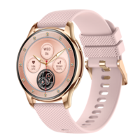 Montre connectée sportive tendance YiQungo 2024 pour femmes, étanche IP67, avec fonction d'appel, moniteur de fréquence cardiaque, écran tactile AMOLED 1,32 pouces