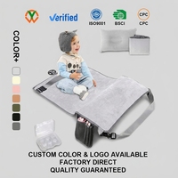 Rallonge de siège d'avion pour enfants OEM avec oreiller gonflable Repose-pieds d'avion Portable Toddler Avion Travel Bed