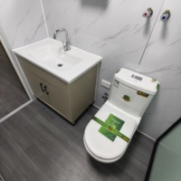 Maison en conteneur extensible de luxe de 40 pieds carrés Maison mobile de 72 m² avec cuisine et toilettes Petites maisons de vacances Cabine portable Bureau