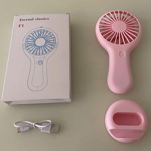 Mini ventilateur portatif USB à énergie éolienne ventilateur pratique et ultra-silencieux de haute qualité Portable étudiant bureau mignon petits ventilateurs de refroidissement - Product Image 3