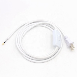 Câbles d'alimentation polarisés à 2 broches US 110V CA <span class=keywords><strong>avec</strong></span> <span class=keywords><strong>interrupteur</strong></span>, dénudés - Product Image 4
