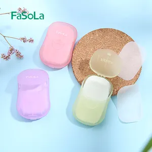 FaSoLa便携式肥皂纸50PCS随身携带肥皂片旅行便携式肥皂纸