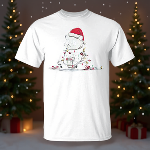 Camiseta con gráficos navideños de Panda y luces de animales para amantes de los animales - Product Image 3
