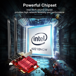 EDUP Thẻ PCIE <span class=keywords><strong>WiFi</strong></span> 6E AX210 AX5400M Bluetooth 5.2 Bộ Chuyển Đổi Thẻ Mạng Wi-Fi Không Dây PCI-E Băng Tần Ba Băng Tần Để Chơi Game - Product Image 4