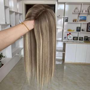 Postizo de Cabello Humano con Base de Seda para Mujer, Toupee Judío con Base de Seda para Cabello Fino - Product Image 3