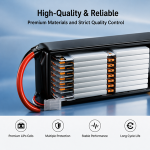 Batterie de drone à longue durée de vie 2500mAh 14.8V 60C pour l'aéromodélisme, les secours d'urgence en extérieur, la lutte contre les incendies, les véhicules aériens sans pilote - Product Image 3