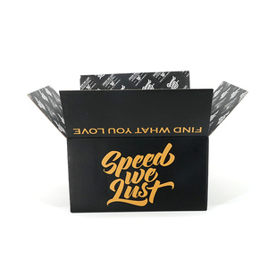Caja de cartón de embalaje de gorra de lujo Premium, caja de envío de paquete corrugado negro, caja de gorra de béisbol personalizada - Product Image 6