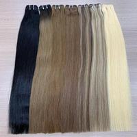 Nouvelles Extensions de Cheveux Humains Naturels 2026, Couleur Piano Highlight, 100% Cheveux Russes, Tissages en Paquets pour Salons