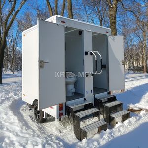 Remolque de Baño Portátil 2025 en Venta, Casa Prefabricada Ligera de Alto Estándar, Baños Móviles - Product Image 1