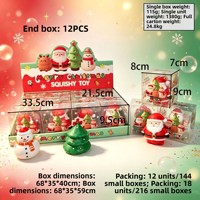 Jouet anti-stress en blocs de construction sur le thème de Noël, à presser, sonore et agréable, boule faite à la main