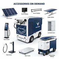 Robot de recharge mobile autonome 80 kW AC+DC avec interface Type 2, entrée 380 V, double mode de charge, pour flotte commerciale, zone de stationnement, L4+ Auto-Drive