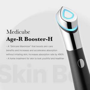 Rouleau facial Medicube Age R Booster H, sans aiguilles, en métal, pour améliorer l'absorption des soins de la peau du visage - Product Image 2