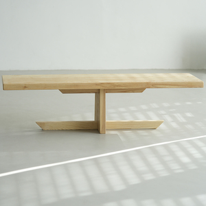 Table basse carrée en bois massif de frêne blanc, style Wabi-Sabi, pour salon, usage domestique, idéale pour les petits espaces - Product Image 4