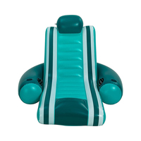 Chaises longues gonflables pour piscine, personnalisées en usine, chaises longues gonflables pour la plage avec porte-gobelets et dossiers