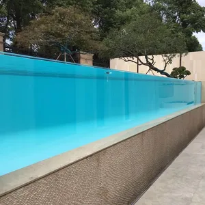 Çin üretici özelleştirilmiş açık büyük şeffaf akrilik yüzme havuzu